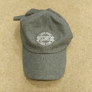 NEW Victoria Secret Pink grey baseball cap hat
